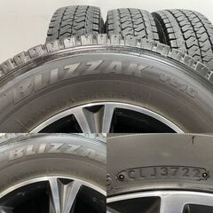 【BS VL10 195/80R15 107/105N LT】スタッドレス【トヨタ 200系ハイエース 純正OPアルミホイール 15インチ 6J6HPCD139.7+35】バリ溝 MTR426クレジットカード QRコード決済可能の画像