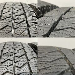 【BS VL10 195/80R15 107/105N LT】スタッドレス【トヨタ 200系ハイエース 純正OPアルミホイール 15インチ 6J6HPCD139.7+35】バリ溝 MTR426クレジットカード QRコード決済可能の画像