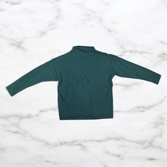 UNIQLO Sサイズ　ソフトニットフリースハイネックT グリーンの画像