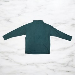 UNIQLO Sサイズ　ソフトニットフリースハイネックT グリーンの画像