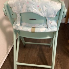 大和屋　アッフルチェア　ハーブグリーン　チェアクッション　セーフティベルト付きの画像