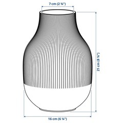 IKEA GRADVIS グラードヴィス 花瓶　ピンクの画像