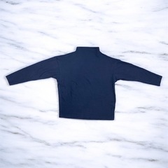 UNIQLO Sサイズ　ソフトニットフリースハイネックT ネイビーの画像