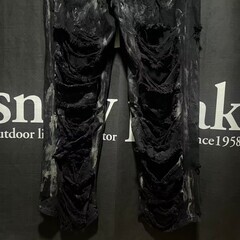 BALENCIAGA SUPER DESTROYED BAGGYパンツ　ブラックの画像