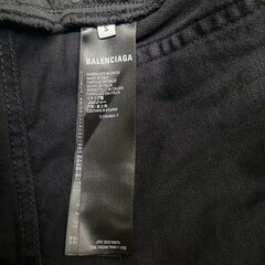 BALENCIAGA SUPER DESTROYED BAGGYパンツ　ブラックの画像
