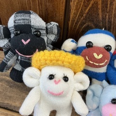ハンドメイド　ソックモンキー　ミニマムズセットの画像
