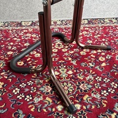 【中古美品】立ち上がり　補助手すり　単品　介護用品　 スチール　ブラウン　ハイタイプの画像