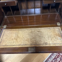 中古 イギリス アンティーク ヴィンテージ ライティングデスク 机 チェスト 引き出し 収納 の画像