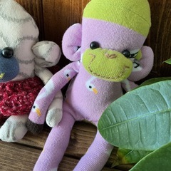 ハンドメイド　ソックモンキー　シスターズセットの画像