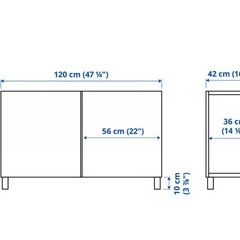 ✨ ✨ IKEA BESTÅ サイドボード ✨  🚚【配達可能 / 現物確認可能】
の画像