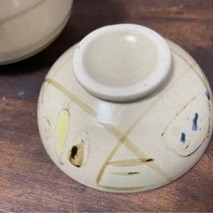 【新品・未使用】手描き とんすい・レンゲセット | 和食器の画像