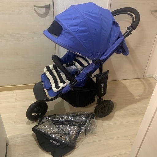 エアバギーココブレーキ　純正レインカバー、ストローラーマット、ハンドルカバーなど全てセット♪