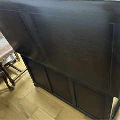 中古 イギリス アンティークオーク材 ベンチ 椅子 チェア ソファ 収納ベンチ キャビネット 店舗 オフィス 業務用 店舗什器の画像