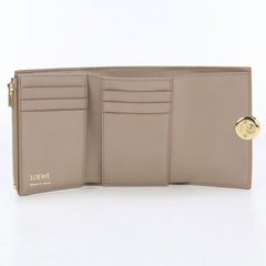 LOEWE 財布 ベージュ 三つ折りの画像