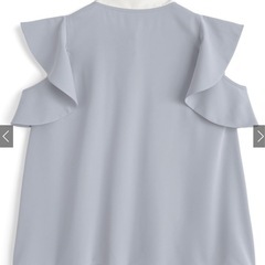 【GRL】【新品未使用】2Wayラッフルスリーブボウタイブラウの画像