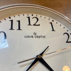 中古品 CASIO　ウェーブセプター　壁掛け時計　 電波時計　アイボリー カシオの画像