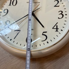 中古品 CASIO　ウェーブセプター　壁掛け時計　 電波時計　アイボリー カシオの画像