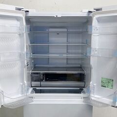 高年式!2024年製! ほぼ未使用 AQUA/アクア 5ドア 冷蔵冷凍庫 507L ガラスドア AQR-TX51P(W) クリアホワイト 中古家電 店頭引取歓迎 uR9984の画像