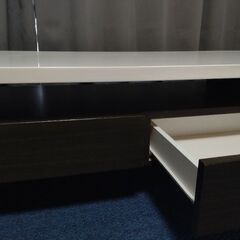 旭川市内　ニトリ　センターテーブル　引き出し付き　ローテーブルの画像