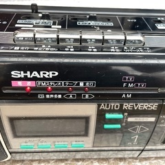 SHARPラジカセ黒の画像