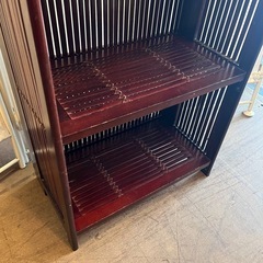 【武蔵小山店】　折りたたみラック 折りたたみ棚 木製ラック 木製棚 収納棚 シェルフ ブックシェルフ 飾り棚 ウッドラック ウッドシェルフ 折り畳み 木製 竹製 furniture shelf rack folding wooden bambooの画像