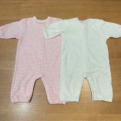 西松屋　長袖ロンパース  ２枚セット　女の子の画像