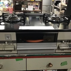 NORITZ     LPガスコンロ　2019年製　2口　中古品　※天板左傷みありの画像