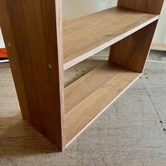 【武蔵小山店】MUJI 無印良品 スタッキングシェルフ スタッキングチェスト カスタマイズ 組み合わせ シェルフ 棚 チェスト ウォルナット 木製 ナチュラル ３段の画像