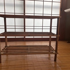 お取引中　木製棚の画像