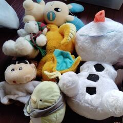 【相模原市中央区田名】リユース品 ぬいぐるみ色々22個★チコちゃん/ポケモン/ディズニー/ピクサー/ワンちゃん/他の画像
