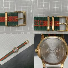 Z252★★不動？★★GUCCI クォーツ腕時計 Gタイムレス 男女兼用ユニセックス 126.4 timeless ハチ 蜂 ビー 不動の画像