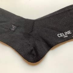 CELINE靴下　メンズ ビジネスソックス　ブラック25.0㎝　未使用の画像