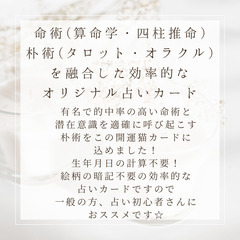 【送料無料】【解説書付】命術・朴術を融合したオリジナルカードの画像