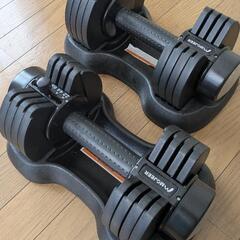 トレーニング用ベンチ＆可変ダンベルのセットの画像