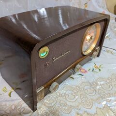 マツダ614A　昭和レトロ真空管ラジオ　bluetoothの画像