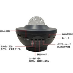 スターライトプロジェクター リモコン付きの画像