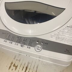  24905  一人暮らし洗濯機　風乾燥 TOSHIBA 2021年製 5.0kg ◆大阪市内・東大阪市他 6,000円以上ご購入で無料配達いたします！◆ ※高槻・枚方方面◆西宮・尼崎方面◆生駒方面　それぞれ条件付き無料配送あり！            の画像