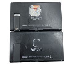 186000 ジャンク品 任天堂 ／ Nintendo ニンテンドオ Nintendo Switch HAC-001  ブラック 2点 まとめ売り 本体 [240118HM100066]の画像