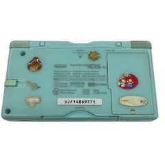 186000 現状品 Nintendo 任天堂 ニンテンドーDS Nintendo DS Lite USG-001  黒  アクアブルー 2点まとめ売り [241203HM060060]の画像