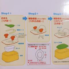 リッチェル　補助便座 おまる 3WAY イス型 トイトレに！の画像