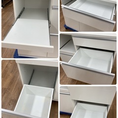 ジモティー限定価格！S282 ⭐ TAKAHASHI SUNNY 高橋木工 キッチンボード キャビネット付き チェルシー ソフトクローズ搭載 モイス版付き 幅100.5cm USEDの画像
