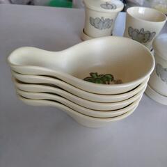 茶碗蒸し　取っ手付き呑水　とんすい　取っ手付き皿　昭和レトロの画像
