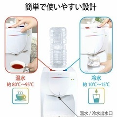 卓上ウォーターサーバー　お湯　水　市販のペットボトル　の画像