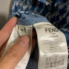 フェンディ フルプリント ブルー ショートスリーブ シャツの画像