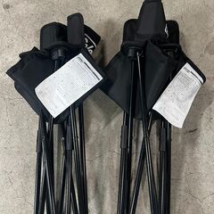 Coleman コンパクトクッションチェア ブラック 2脚セット キャンプ アウトドア の画像