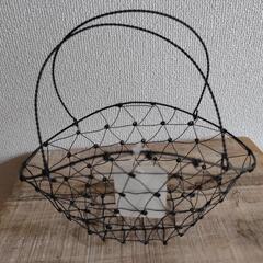 ワイヤーバスケット　新品　両ハンドルの画像