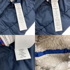 186005 現状品 patagonia パタゴニア その他アウター リバーシブルジャケット ネイビー/ベージュ ポリエステル レディース [241218HM240207]の画像