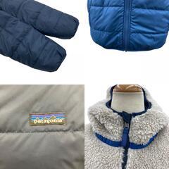 186005 現状品 patagonia パタゴニア その他アウター リバーシブルジャケット ネイビー/ベージュ ポリエステル レディース [241218HM240207]の画像