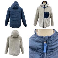186005 現状品 patagonia パタゴニア その他アウター リバーシブルジャケット ネイビー/ベージュ ポリエステル レディース [241218HM240207]の画像