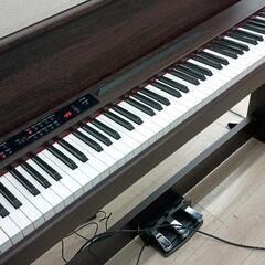 0820-318 KORG LP-380電子ピアノ&椅子セット(黒コード接触悪いですの画像